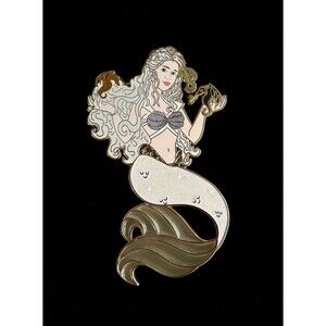 Daenerys “Game Of Thrones” Mermaid Fantasy Pin, Stained Glass LE 25 (Rare)